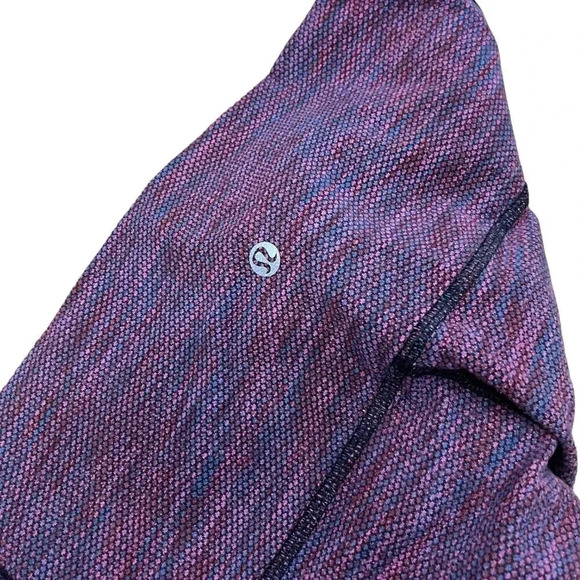 Lululemon Purple Heather Wunder Under Crop II Leggings 4 - Picture 4 of 6